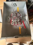 Milbank 200 Amp 3 Phase 7 Jaw Lever Bypass Meter Socket Base U1854XLQGBLGLIS. Fixed Price $250.00.