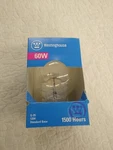 Westinghouse 60W G-25 Clear Light Bulb For Vanity. Fixed Price $14.99.