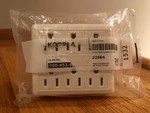 Ikea Koppla Duplex To 6-WAY White Grounded Adapter 22664 New. Fixed Price $12.34.