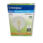 G40 Globe Light Bulb Dimmable E26 60W 120V Westinghouse #53175 Soft White. Fixed Price $10.95.