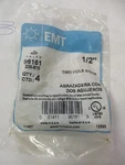 Halex 96161 New 4-COUNT 1/2" Emt Two-hole Strap. Fixed Price $8.99.