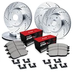 WGUH2-46047 R1 Concepts Brake Disc And Pad Kits 4-WHEEL Set Front & Rear. Fixed Price $397.06.