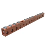 D167-12, Ilsco, Copper Neutral Bar, Conductor Range 4-14 Main, 6-14 Tap, 13 Port. Fixed Price $29.43.