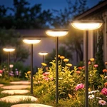 Solar Pathway Lights Outdoor, 6 Pack 27'' Tall Garden Wa.... Fixed Price $56.87.