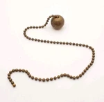 12.5" Brass Pull Chain For Light Lamp 18MM Wide Ball/ Vintage Hardware. Fixed Price $12.95.