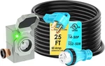 Ul Listed Amp 25FT Generator Cord And Power Inlet Box Combo Kit Nema 14-50P. Fixed Price $244.01.