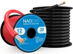 Naoevo 12AWG 30FT Black Marine Wire Tinned Copper Boat Rv Electrical. Fixed Price $56.99.