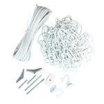 Jandorf 60262 White Swag Kit With Polarized Plug (18 Ga.) 20 Ft. SPT-1 Cord. Fixed Price $26.01.