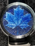 1OZ Copper Winter Maple Featuring Dual Sided Diamond Dust W/ Box/display. #2653. Fixed Price $23.99.