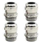 Zudksuy 4 Pcs 1/2" Npt Nickel-plated Copper Cable Gland, Adjustable Silver. Fixed Price $14.23.