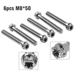 6PCS Titanium Bolts Torx Head Flange Screws M8X50MM For Motorcycle Bike. Fixed Price $25.81.