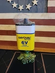 Rayovac 6V Zinc-carbon Lantern Battery Spring Terminals No. 944 Nos. Fixed Price $9.99.