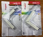 Set Of 2 Legrand Wiremold On-wall Wiring 90-DEGREE Outside Elbow Metal White B8. Fixed Price $12.75.