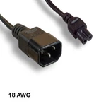 10X 2' Non-polarized Power Cord IEC-60320 C14 To C7 18AWG 10A/125V SPT-2 Ups. Fixed Price $52.36.
