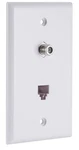 Ge Coaxial And Telephone Wall Plate, 13 Pack, F-type Connector,. Fixed Price $55.00.