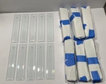 Set Of 67 Light Chandelier Glass Beveled Rectangle 8 " X 1 Panel Replacements. Fixed Price $101.15.
