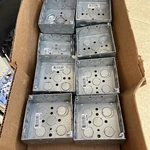 New Thomas Betts Steel City Lot Of 521511234EW Galvanized Outlet Boxes. Fixed Price $34.98.