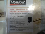 Murray 2-POLE Combination Type Arc-fault Circuit Interrupter Cat. No. MP215AFCP. Fixed Price $89.95.