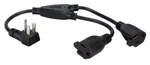 Qvs PPRT-ADPT2 12-INCH 3-PRONG Outlet Saver Splitter Power Adapter With. Fixed Price $10.04.