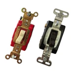 Leviton 20A Ivory & Und Lab Inc 15A Brown Single Pole Toggle Switch Lot Of. Fixed Price $24.50.
