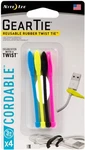 Nite Ize 4-PACK Gear Cordable Twist Tie, 3" Assorted Colors. Fixed Price $10.76.