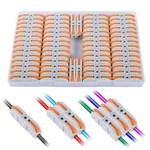 Lever Wire Connectors, Htcelle 60-PIECE Quick Electrical Splicing Kit. Fixed Price $14.74.