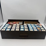 Vintage Atlas Mallory Ignition Parts Lot Nos Condensers Rotors Metal Drawer. Fixed Price $175.00.