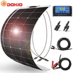 Dokio 100W 200W 400W Mono Semi-flexible Solar Panel Kit For Rv/car Battery/home. Fixed Price $61.99.