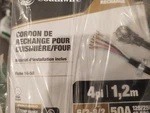 Pt Ho Wah Genting 4-FT. 6/2 & 8/2 Srdt Black Round Range Cord. Fixed Price $25.00.