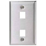 Hubbell Stainless Steel Face Plate SSFL12. Fixed Price $22.50.