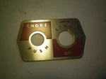 Evinrude/johnson/omc #553298 Switch Plate, Free Freight. Fixed Price $19.95.