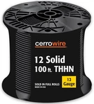 Cerrowire 100 Ft. Gauge Black Solid Copper Thhn 112-1671CR. Fixed Price $38.68.