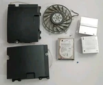 Lot Of Playstation PS3 Parts: 17 Blade Fan, Heatsink, APS-240, 40GB Harddrive. Fixed Price $48.87.