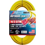 U.s. Wire 73100 Ft. Three Conductor Yellow Temp-flex Lighted Plug Cord 14/3. Fixed Price $116.28.