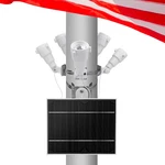 Flag Pole Solar Powered 5 In 1000 Lumens Fits. Fixed Price $57.40.