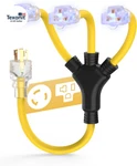 Amp Generator Adapter Cord Power Splitter, Nema L5-30P X 5-15R/5-20R Hou. Fixed Price $52.71.