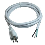 16/3 Awg Prong Replacement Power Cord, Open End 10A 5FT Ul-listed White .... Fixed Price $13.55.