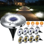Lot Solar Lights Led Outdoor Buried Disk In-ground Landscape. Fixed Price $22.99.