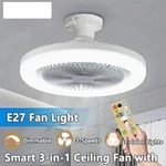 Smart 3 IN1 Ceiling Fan With Remote Control Lighting E27 Conversion Bedroom. Fixed Price $33.00.
