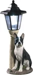 Solar Led Lighted Lamp Post Boston Terrier Dog Garden Sculpture Outdoor Lantern. Fixed Price $49.73.