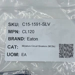 Eaton CL120 Single Pole Amp Circuit Breaker. Fixed Price $10.32.