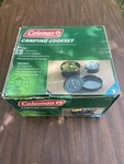 Coleman Camping Cooking Set Heavy Duty Steel Non-stick Pans ''new Box''. Fixed Price $45.00.