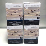 4 Mainstays 100 Count Clear Mini String Lights 22 Foot White Wire Indoor Outdoor. Fixed Price $8.63.