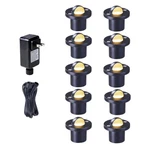 Yescom 10X 12V Warm White IP67 Outdoor Landscape Led Deck Lights W/ Transformer. Fixed Price $59.90.