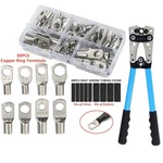 140PCS Copper Lugs Ring Terminals Bare Battery Welding Crimp Wire Connectors Kit. Fixed Price $37.88.