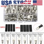 240/140PCS Ring Copper Lug Terminals Crimp Kit Car Battery Cable Wire Connectors. Fixed Price $16.04.