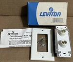 Leviton 6617-XW Fan Speed & Light Dimmer Control Full Rotary White Nos. Fixed Price $29.99.