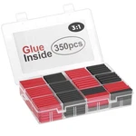 Slhinemyi 350 Pcs 3:1 Heat Shrink Tubing Kit, Adhesive Lined, Marine Grade. Fixed Price $11.89.