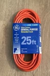 Indoor/outdoor 25FT General Purpose Grounded Extension Cord New. Fixed Price $12.95.