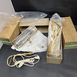 2 House Of Troy Reflector Series Satin Brass ? Picture Lights S-8-1 Nos Bulbs. Fixed Price $65.00.